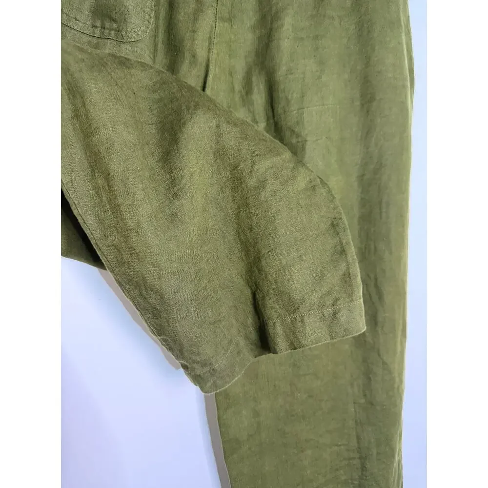 Quince 100% European Linen Tapered Ankle Pants Size Large